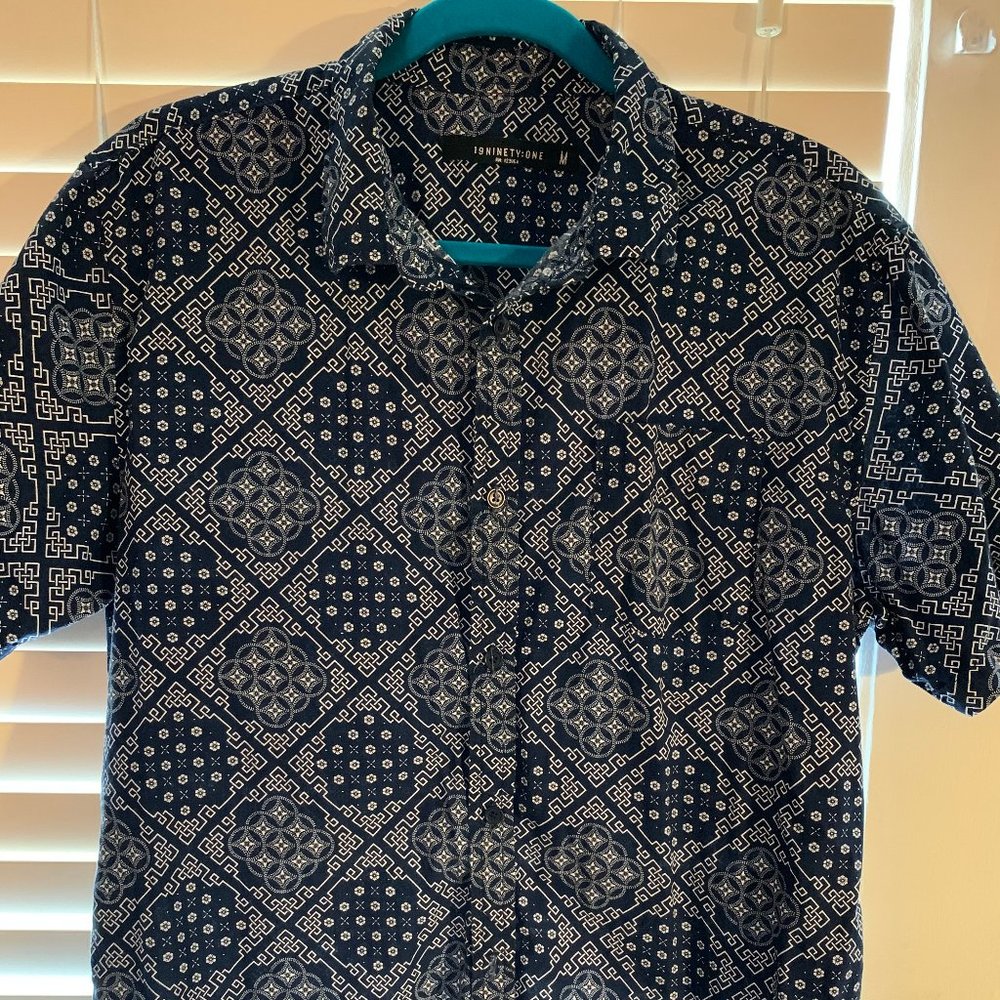 19 Ninety One Button Down Short Sleeve